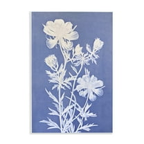 Stupell Industries Cerulean Botanical Pattern Botanical & Floral Painting Unframed Art Print Wall Art, 10 x 15