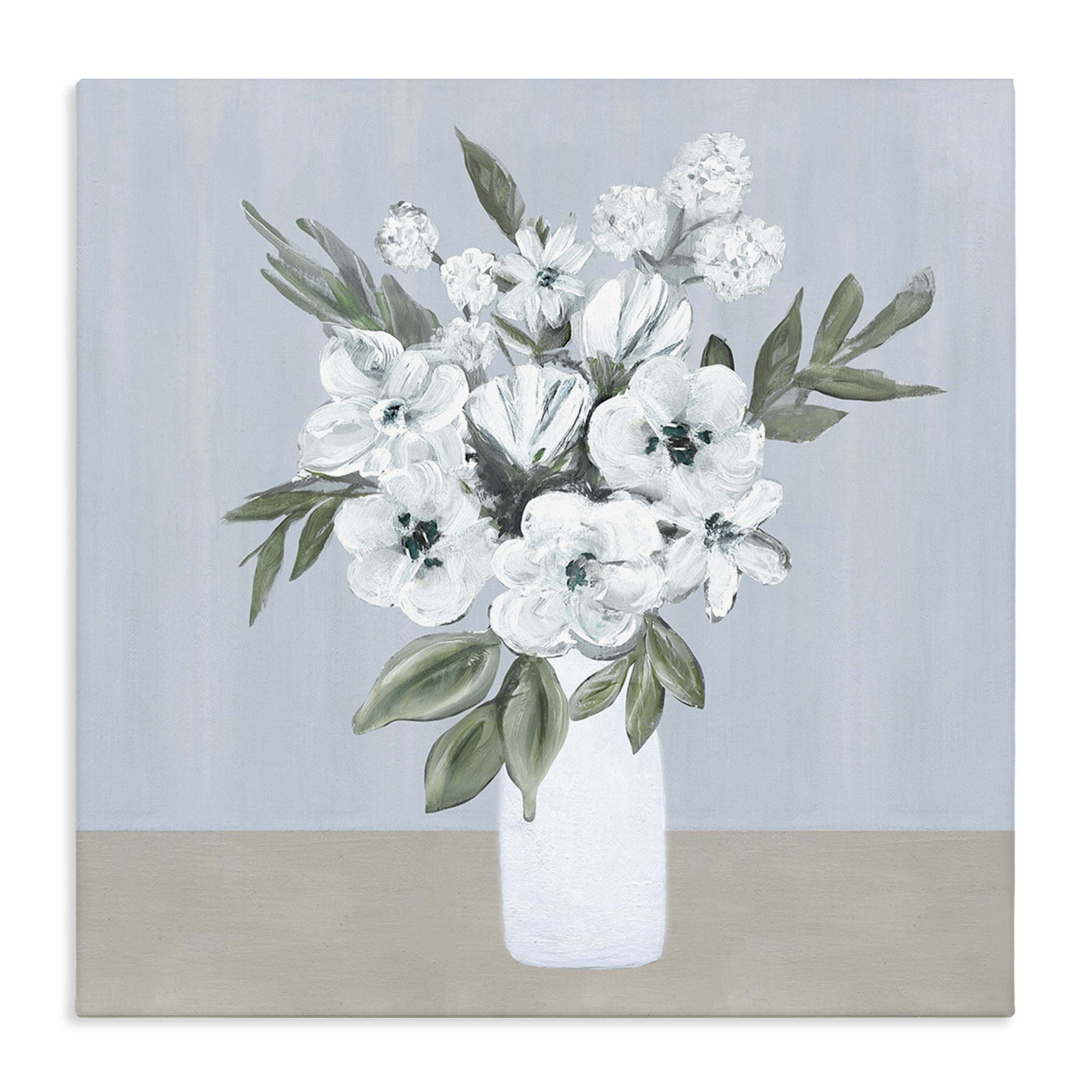 Stupell Industries Cerulean & White Blooms Canvas Wall Art, design by Marilyn Dunlap