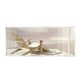 thumbnail image 1 of Stupell Industries Chair Overlooking Beach Landscape Photography Unframed Art Print Wall Art, 17 x 7, 1 of 7