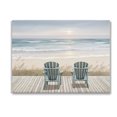 thumbnail image 1 of Stupell Industries Chairs with Beach Sunrise Landscape Painting Gallery Wrapped Canvas Art Print Wall Art, 48 x 36, 1 of 8
