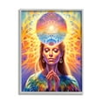 thumbnail image 1 of Stupell Industries Chakra Woman Fractals Abstract Painting Gray Framed Art Print Wall Art, 11 x 14, 1 of 9
