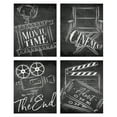 thumbnail image 1 of Stupell Industries Chalkboard Movie Theater Phrases Movies and Television Painting Wrapped Canvas Canvas Art Print Wall Art, 11 x 14, Set of 4, 1 of 7
