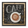 thumbnail image 1 of Stupell Industries Chalkboard Style Cafe Sign Food & Beverage Painting Black Floater Framed Canvas Art Print Wall Art, 25 x 25, 1 of 9