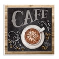 thumbnail image 1 of Stupell Industries Chalkboard Style Cafe Sign Latte Coffee Beans Motif Wood Wall Art, 12 x 12, Design by ND Art, 1 of 5