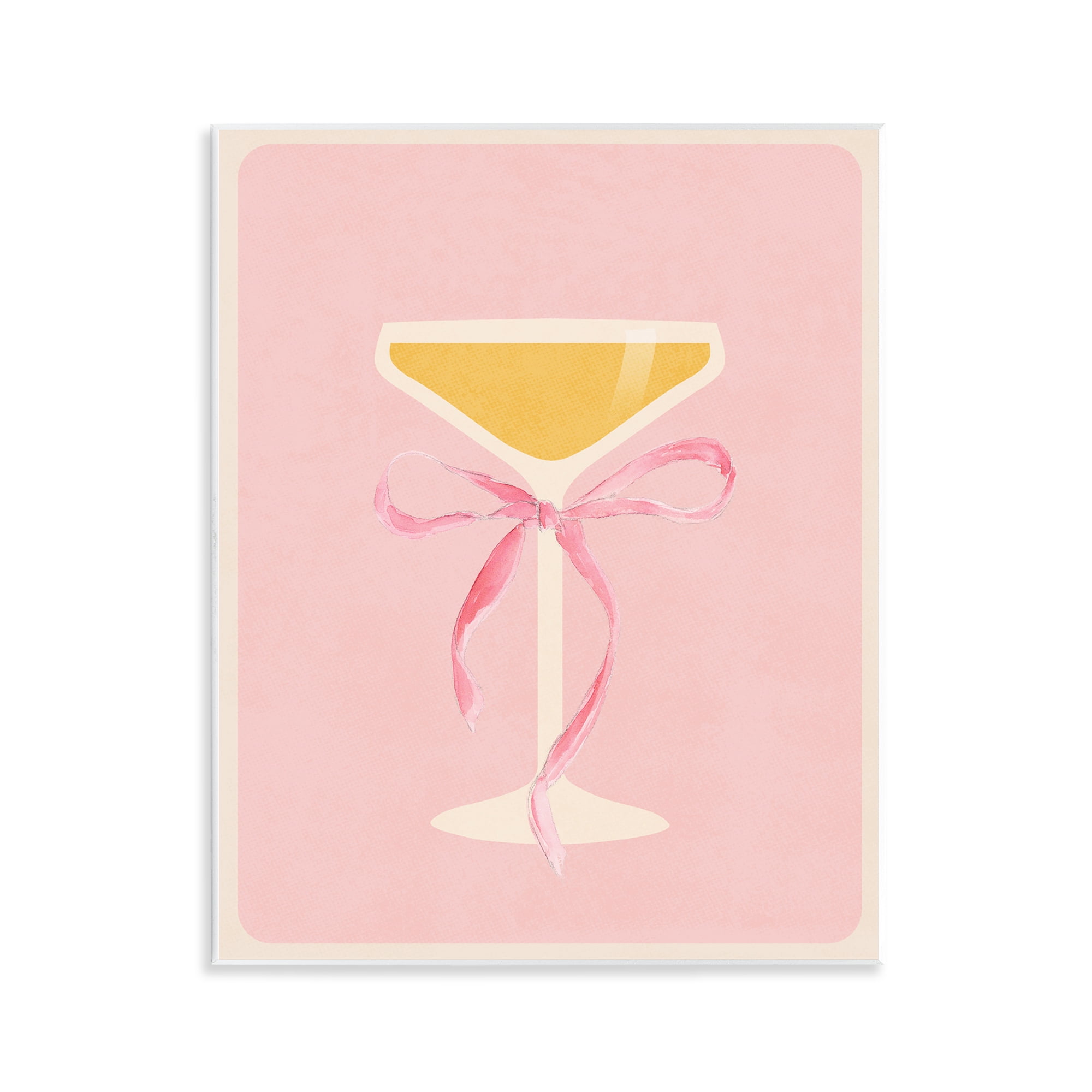 Stupell Industries Champagne Party Glass Wall Plaque Art, design by Lucille Price