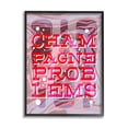 thumbnail image 1 of Stupell Industries Champagne Problems Bold Phrase Food & Beverage Painting Black Framed Art Print Wall Art, 1 of 5
