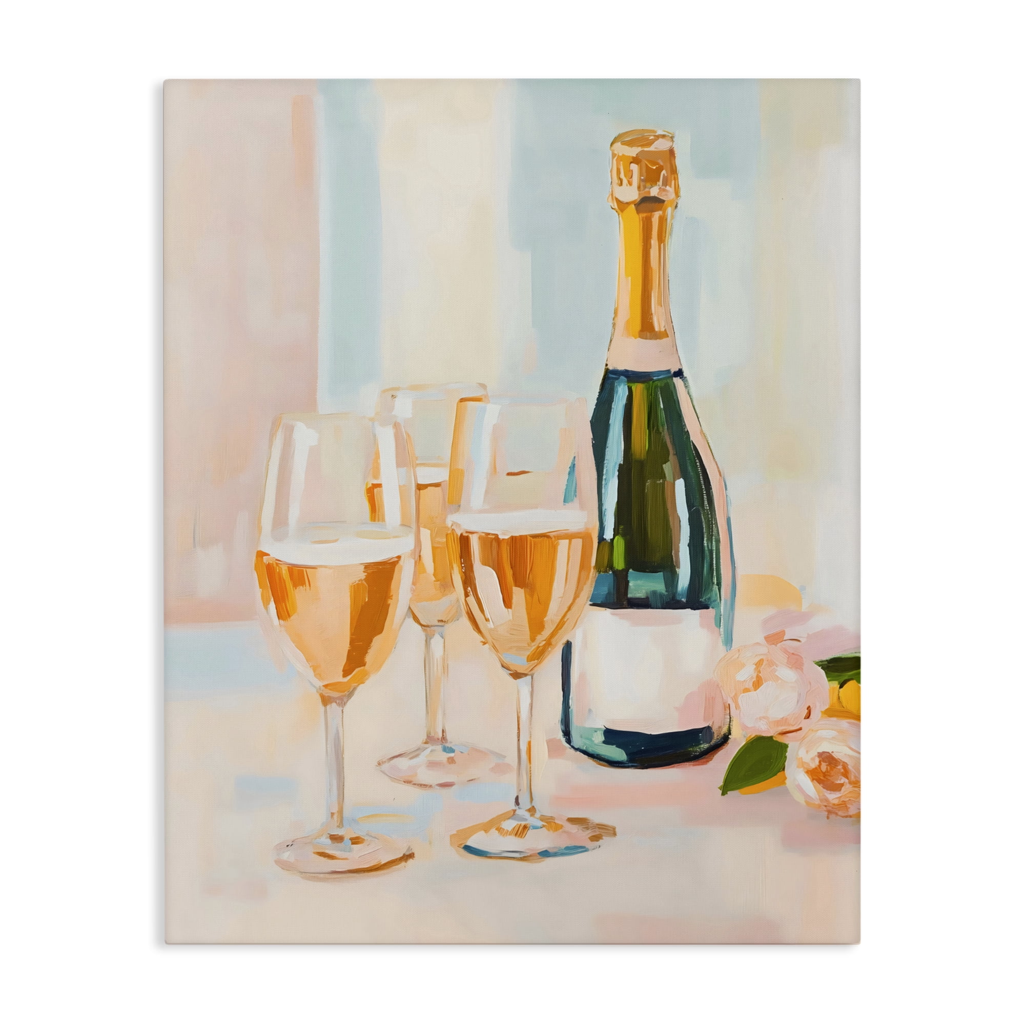 Stupell Industries Champagne Triple Toast Canvas Wall Art, design by The Prints Vibe