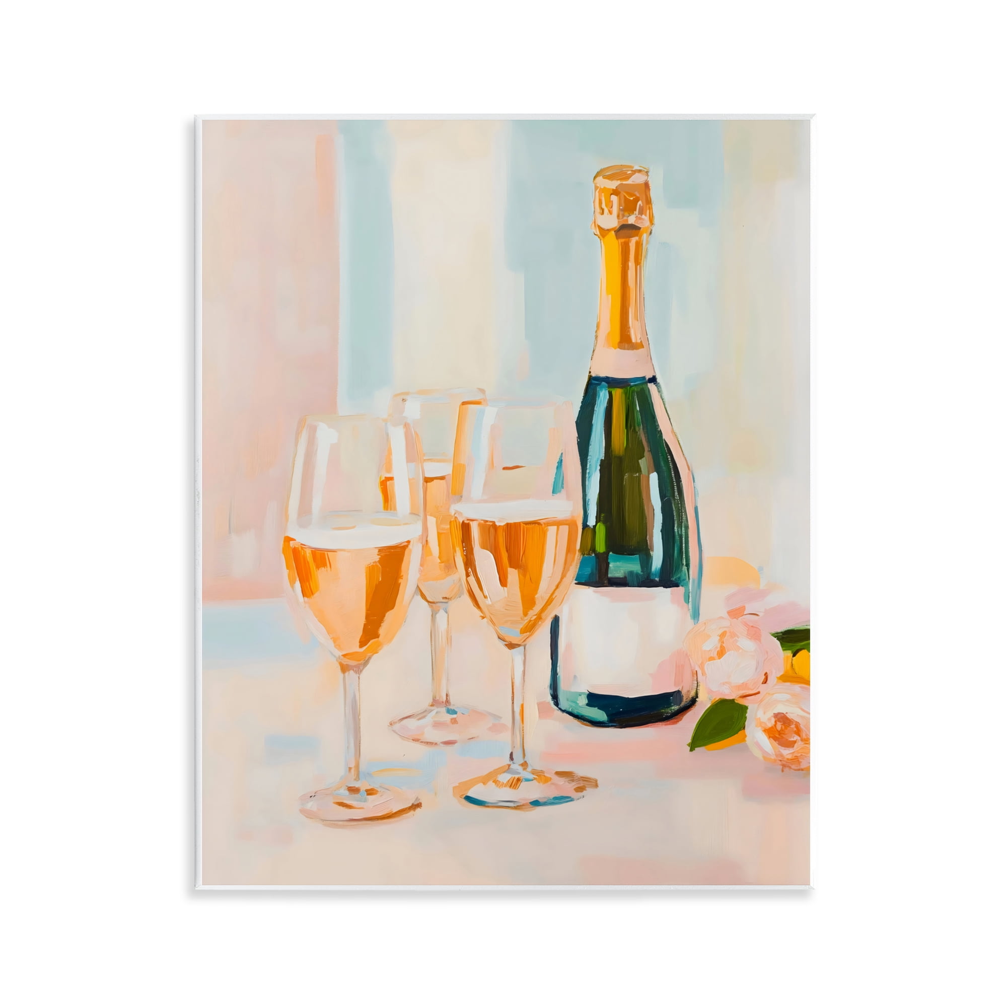 Stupell Industries Champagne Triple Toast Wall Plaque Art, design by The Prints Vibe