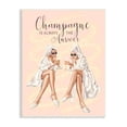 thumbnail image 1 of Stupell Industries Champagne Typography Quote Pink Glam Robes Cheers Wood Wall Art, 13 x 19, Design by Ziwei Li, 1 of 5
