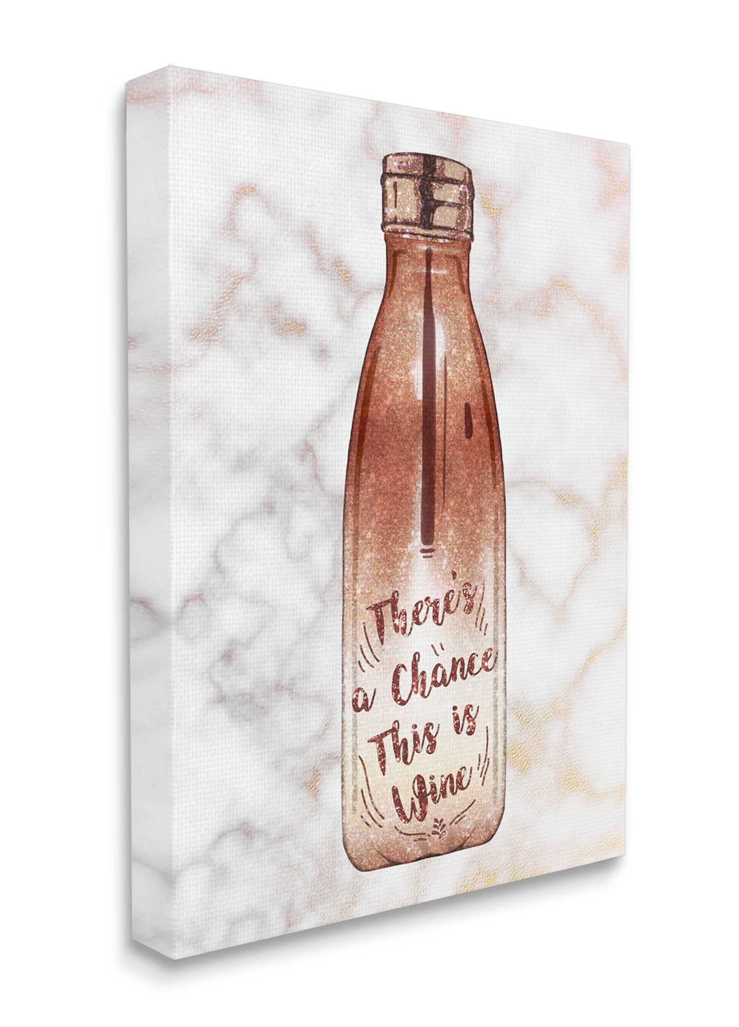 Stupell Industries Chance This Is Wine Funny Quote Fashion Bottle Canvas Wall Art, 16 x 20, Design by Ziwei Li