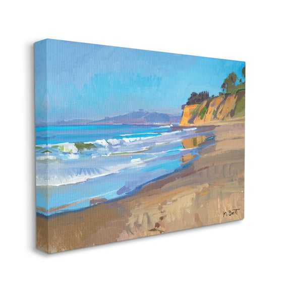 Stupell Industries Changing Tides Tropical Summer Beach Coastline,24 x 30,Designed by Marcia Burtt
