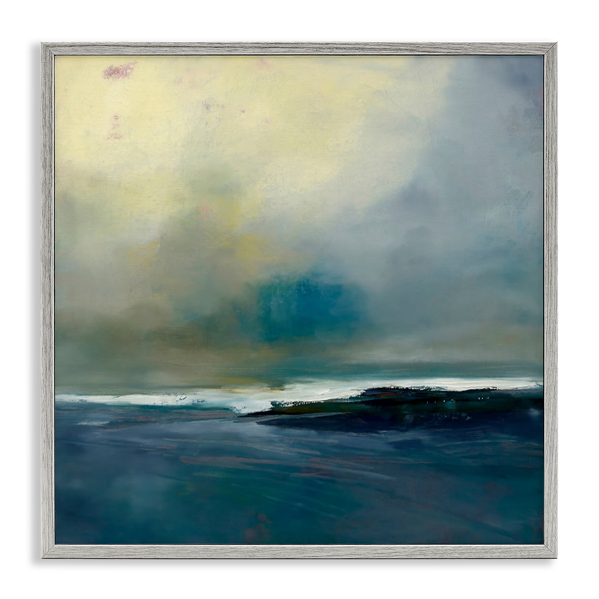 Stupell Industries Channeling Calm Horizon Gray Framed Giclee Art, design by Patrick Dennis