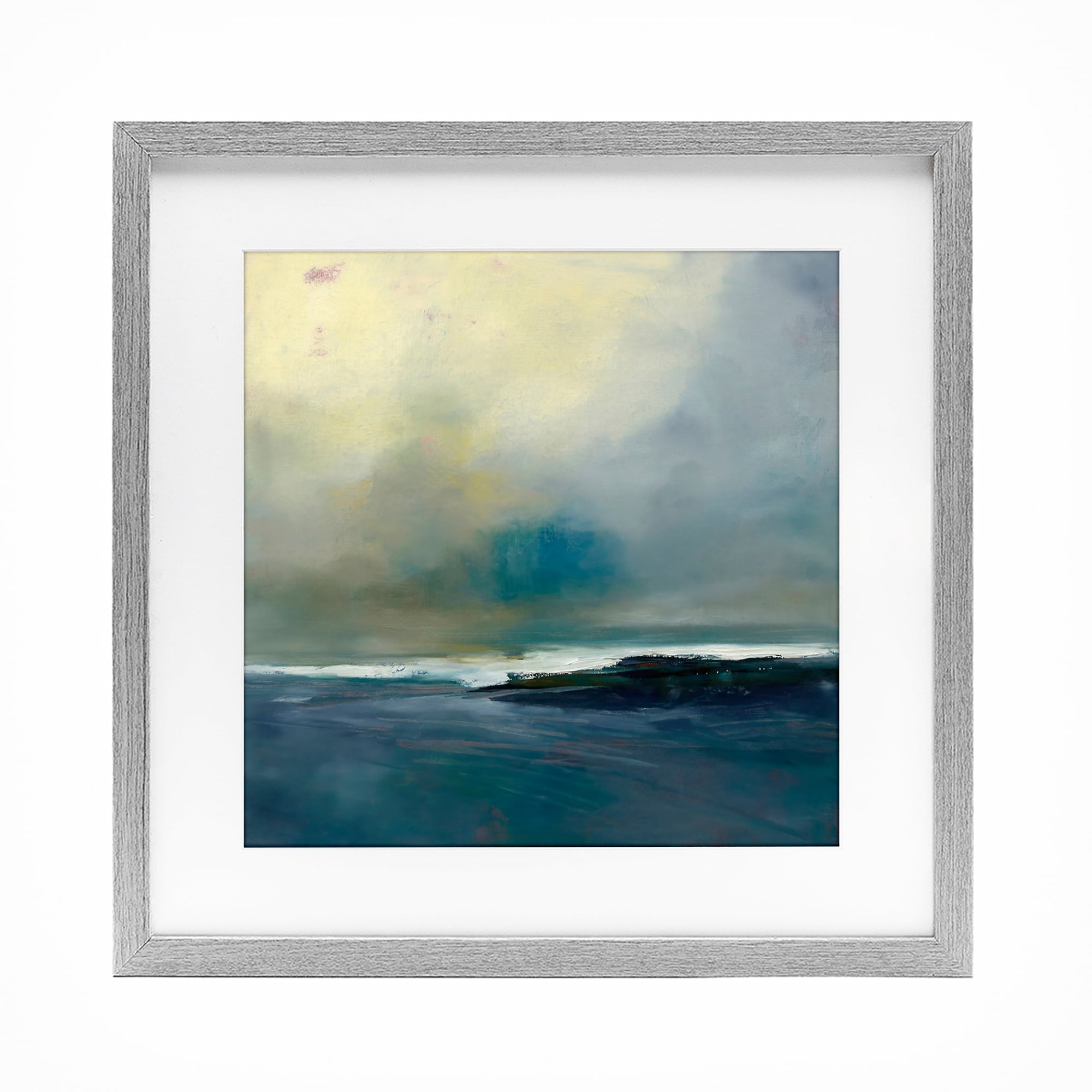 Stupell Industries Channeling Calm Horizon Gray Framed Print Under Glass, design by Patrick Dennis