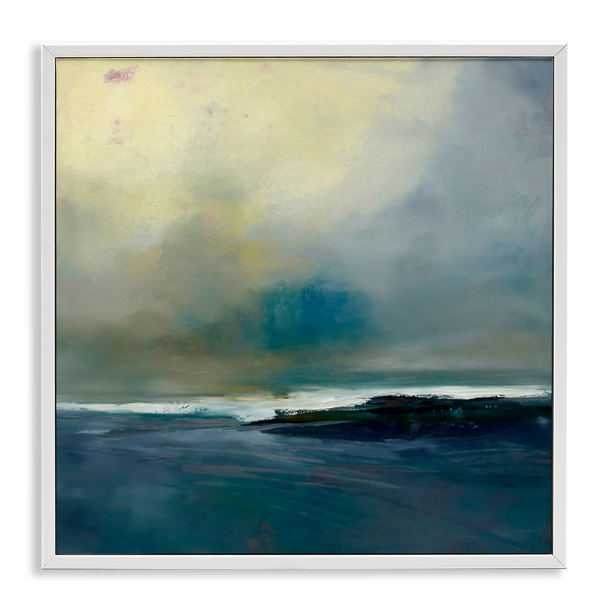 Stupell Industries Channeling Calm Horizon White Framed Giclee Art, design by Patrick Dennis