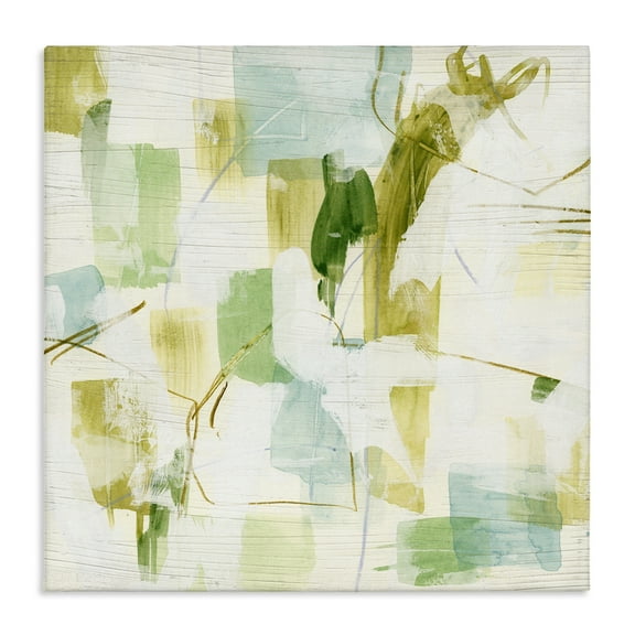 Stupell Industries Chaotic Abstract Expression Abstract Painting Gallery Wrapped Canvas Art Print Wall Art, 17 x 17