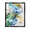 thumbnail image 1 of Stupell Industries Chaotic Abstract Rainbow Shapes Graphic Art Jet Black Floating Framed Canvas Print Wall Art, Design by Jodi Fuchs, 1 of 6