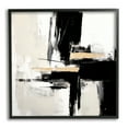 thumbnail image 1 of Stupell Industries Chaotic Black Abstract Abstract Painting Black Framed Art Print Wall Art, 17 x 17, 1 of 9