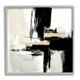 thumbnail image 1 of Stupell Industries Chaotic Black Abstract Abstract Painting Gray Framed Art Print Wall Art, 24 x 24, 1 of 9