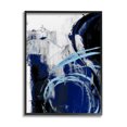 thumbnail image 1 of Stupell Industries Chaotic Blue Movements Indigo Abstract Design Black Framed, 11 x 14, Design by Ethan Harper, 1 of 7