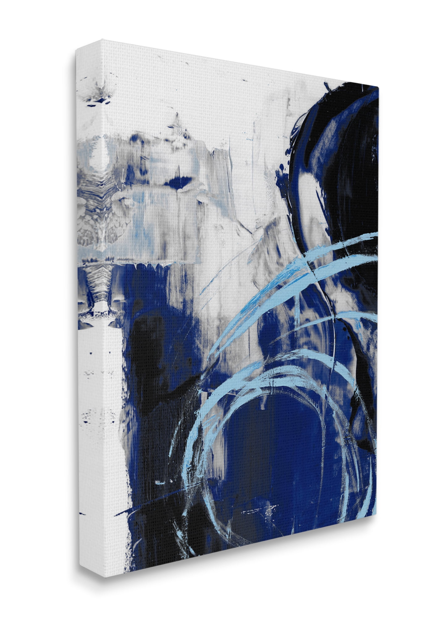 Stupell Industries Chaotic Blue Movements Indigo Abstract Design Canvas Wall Art, 16 x 20, Design by Ethan Harper