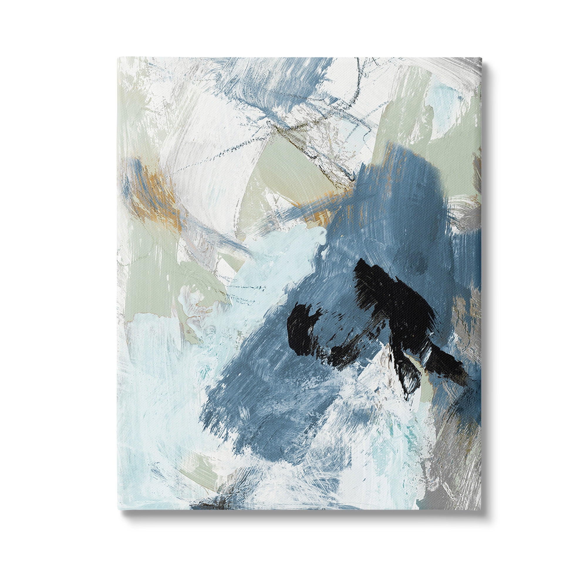 Stupell Industries Chaotic Brush Strokes Pattern Abstract Painting Gallery Wrapped Canvas Art Print Wall Art, 30 x 40