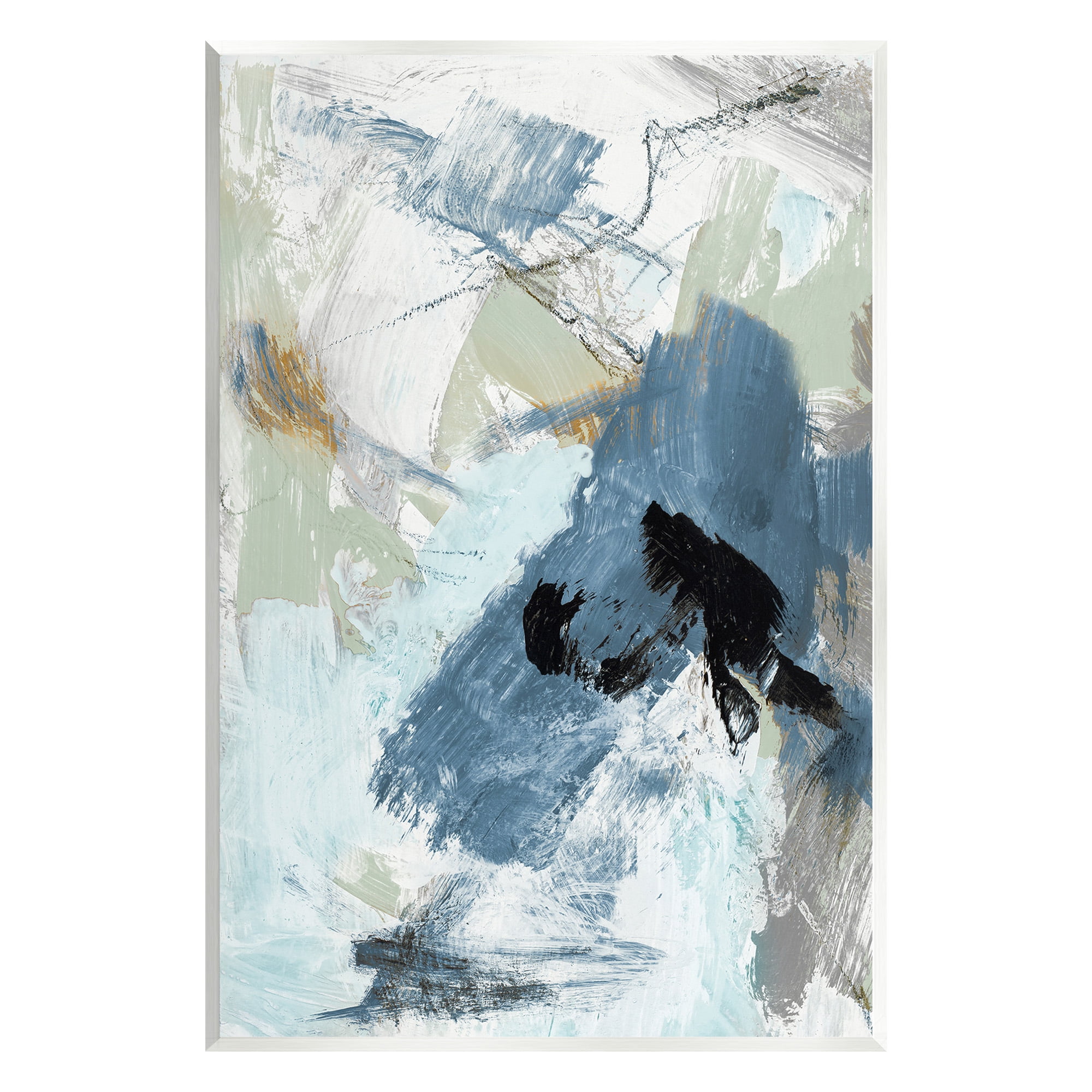 Stupell Industries Chaotic Brush Strokes Pattern Abstract Painting Unframed Art Print Wall Art, 10 x 15