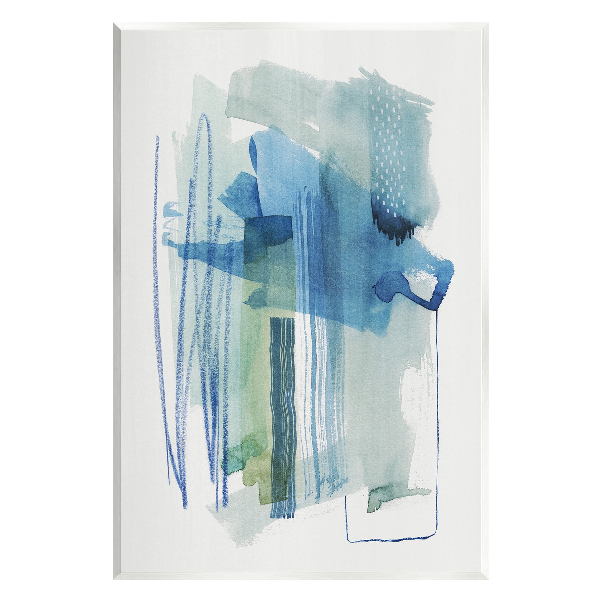 Stupell Industries Chaotic Nautical Abstraction Abstract Painting Unframed Art Print Wall Art, 13 x 19