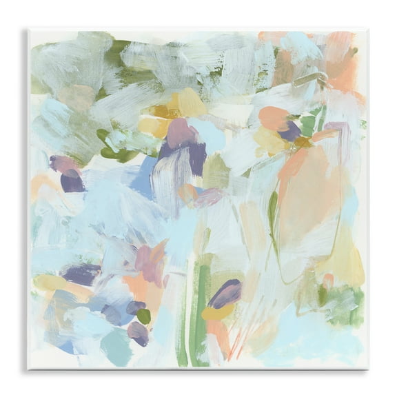 Stupell Industries Chaotic Pastel Arrangement Abstract Painting Unframed Art Print Wall Art, 12 x 12