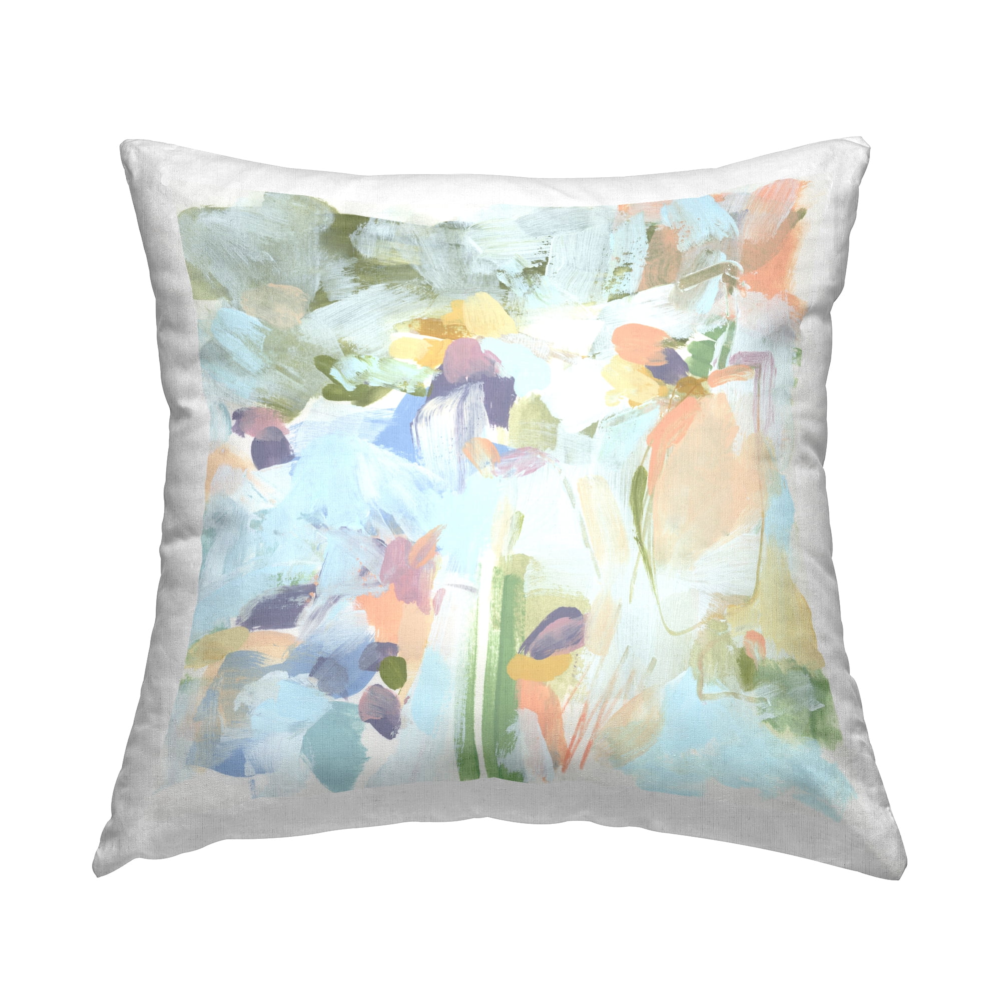 Stupell Industries Chaotic Pastel Arrangement Decorative Printed Throw Pillow Design by June Erica Vess .