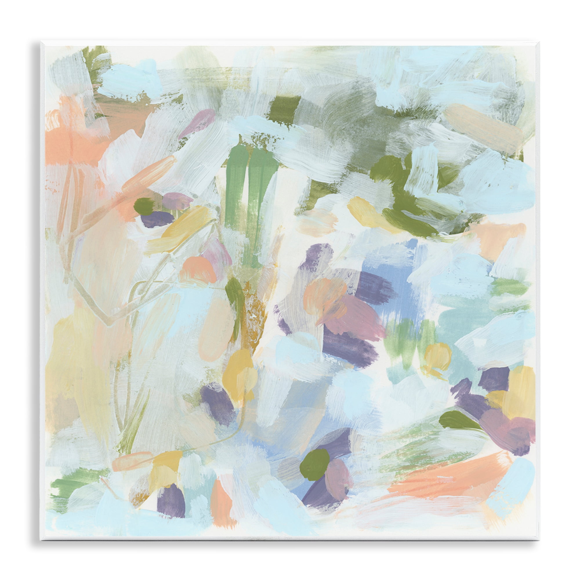 Stupell Industries Chaotic Pastel Impression Abstract Painting Unframed Art Print Wall Art, 12 x 12