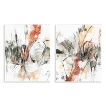 Stupell Industries Chaotic Scribbles Abstracts Abstract Painting Unframed Art Print Wall Art, 11 x 14, Set of 2
