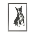 thumbnail image 1 of Stupell Industries Transitional Charcoal Dog Drawing Gray Floating Frame Canvas Art, 21 x 31, by cartissi, 1 of 8