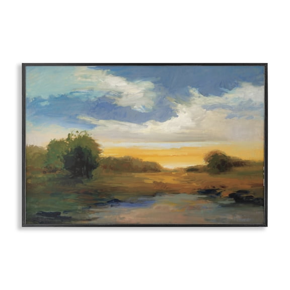 Stupell Industries Charismatic Clouds Sunset Black Framed Giclee Art design by Vicki McMurry, 20 x 30