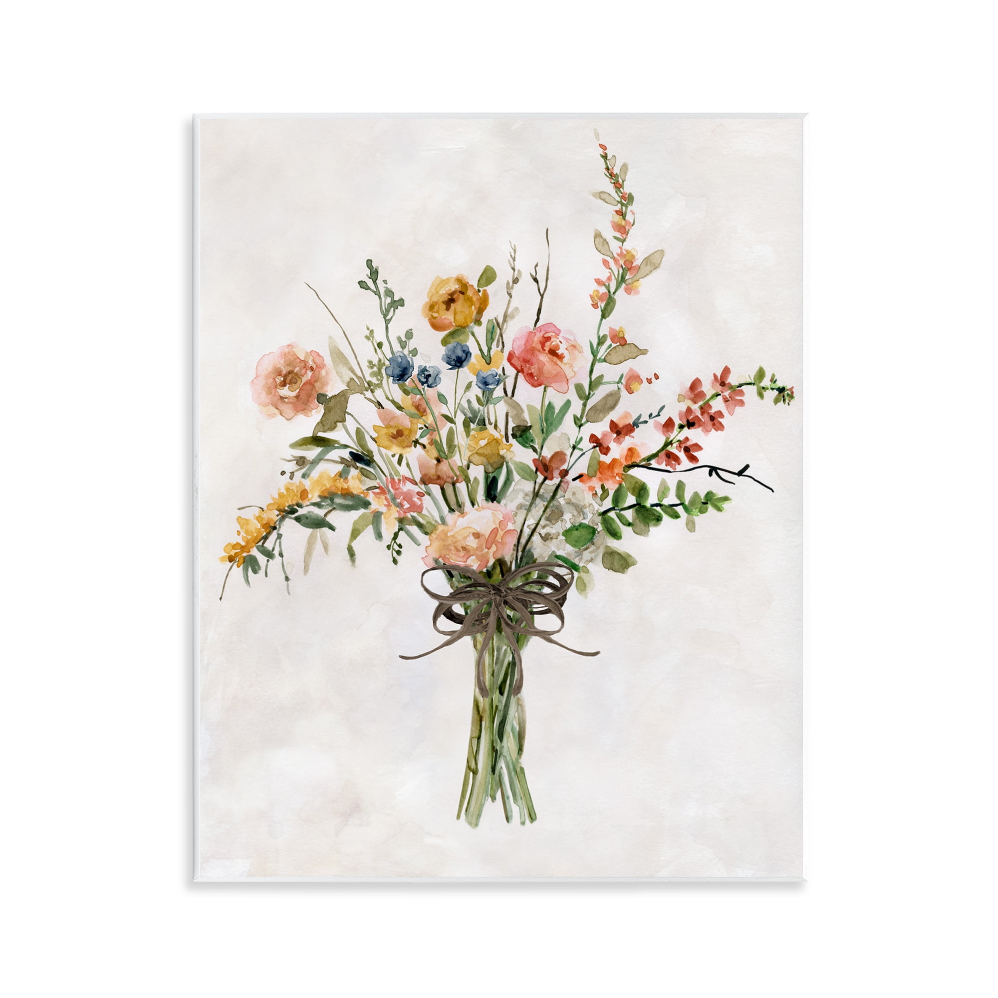 Stupell Industries Charming Bright Bouquet Botanical & Floral Painting Unframed Art Print Wall Art, 11 x 14