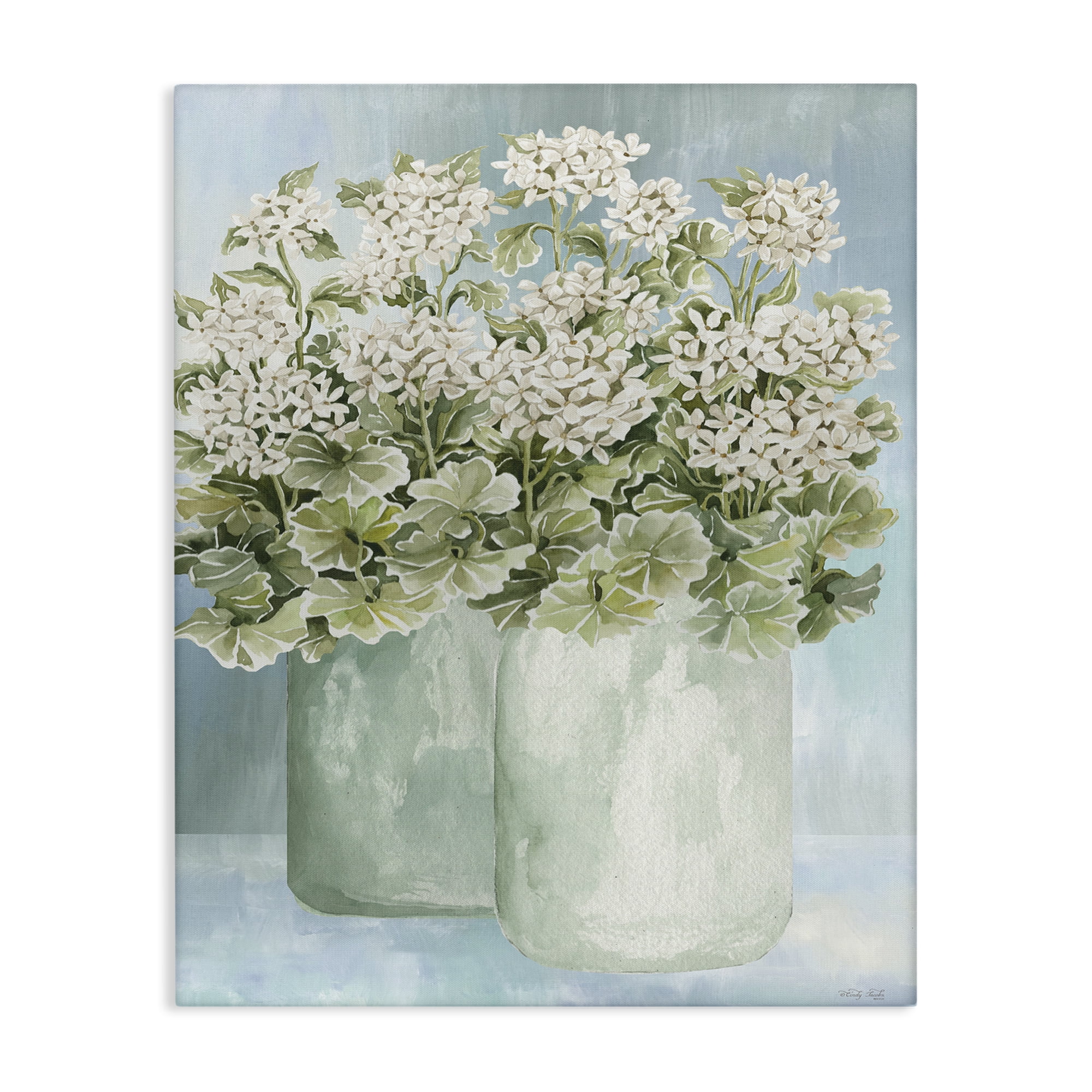 Stupell Industries Charming Country Herbs Botanical & Floral Painting Gallery Wrapped Canvas Art Print Wall Art, 24 x 30