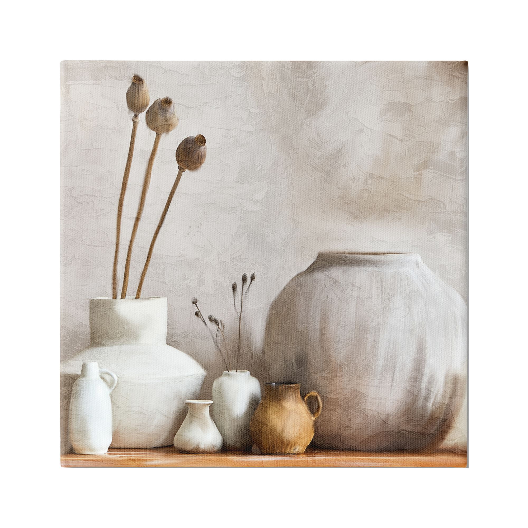 Stupell Industries Charming Country Still Life Botanical & Floral Painting Gallery Wrapped Canvas Art Print Wall Art, 30 x 30