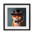 thumbnail image 1 of Stupell Industries Contemporary Charming Dapper Fox Black Framed Print Under Glass, 13 x 13, by Lucia Heffernan, 1 of 7