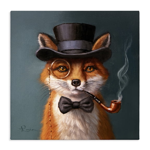 Stupell Industries Charming Dapper Fox Canvas Wall Art, design by Lucia Heffernan