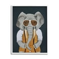thumbnail image 1 of Stupell Industries Charming Elephant Wearing Sunglasses Yellow Vest Cute Painting, 24 x 30, Design by Coco de Paris, 1 of 5