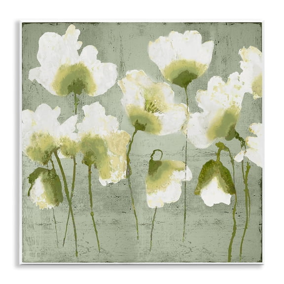 Stupell Industries Charming Flower Impressions Floral Painting Unframed Art Print Wall Art, 12 x 12