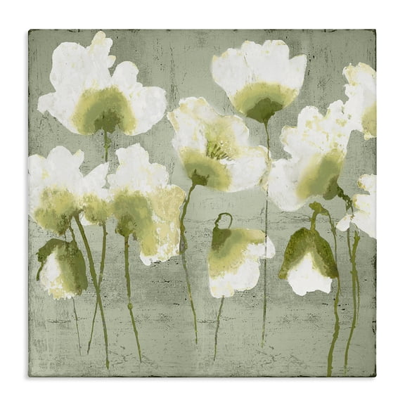 Stupell Industries Charming Flower Impressions Floral Painting Wrapped Canvas Canvas Art Print Wall Art, 30 x 30