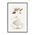 thumbnail image 1 of Stupell Industries Cottage Charming Goose in Sunhat Black Framed Giclee Art, 16 x 24, by Ink Drop Loft, 1 of 8