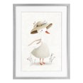 thumbnail image 1 of Stupell Industries Cottage Charming Goose in Sunhat Gray Framed Print Under Glass, 14 x 20, by Ink Drop Loft, 1 of 8
