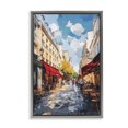 thumbnail image 1 of Stupell Industries Victorian Charming Paris Street Scene Gray Floating Frame Canvas Art, 21 x 31, by Petals Prints Design, 1 of 8