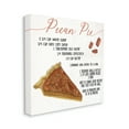 thumbnail image 1 of Stupell Industries Charming Pecan Pie Recipe Autumn Harvest Dessert Canvas Wall Art, 30 x 30, Design by Daphne Polselli, 1 of 6