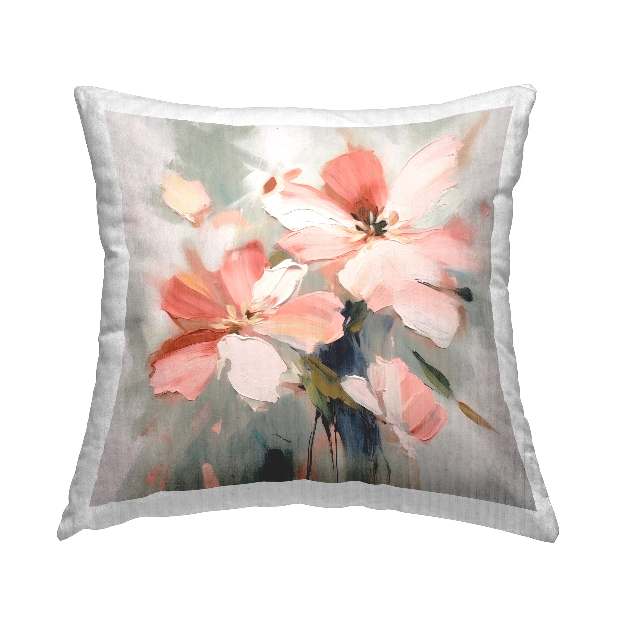 Stupell Industries Charming Pink Blossoms Decorative Printed Throw Pillow Design by Irena Orlov.