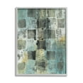 thumbnail image 1 of Stupell Industries Checker Block Pattern Abstraction over Blue Green Grey Framed, 11 x 14, Design by Joyce Combs, 1 of 5