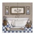 thumbnail image 1 of Stupell Industries Traditional Checkered Bathroom & Chandelier Canvas Art, 17 x 17, by Janet Tava, 1 of 8