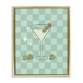 thumbnail image 1 of Stupell Industries Checkered Dirty Martini Food & Beverage Painting Gold Floater Framed Canvas Art Print Wall Art, 17 x 21, 1 of 10