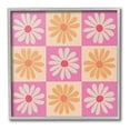 thumbnail image 1 of Stupell Industries Checkered Flower Pattern Botanical & Floral Painting Gray Framed Art Print Wall Art, 17 x 17, 1 of 9